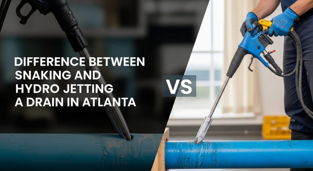 Difference Between Snaking and Hydro Jetting a Drain in Atlanta